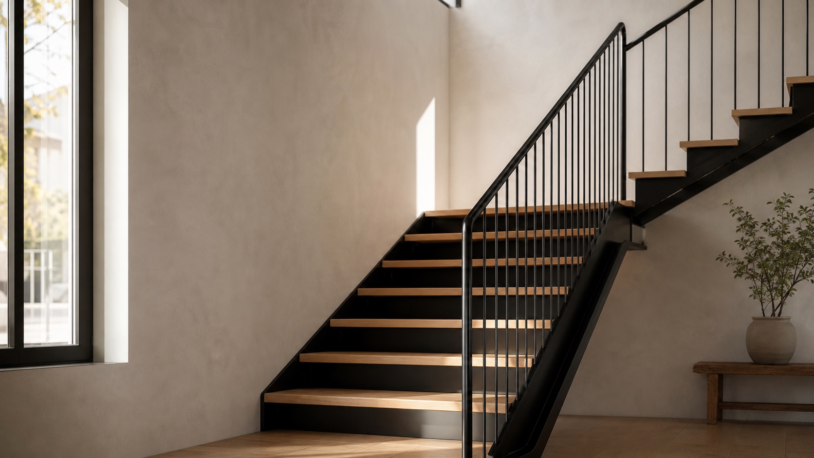 Individuelle Metalltreppe als Beispiel für einen Angebotsvergleich mit polnischen Fachbetrieben